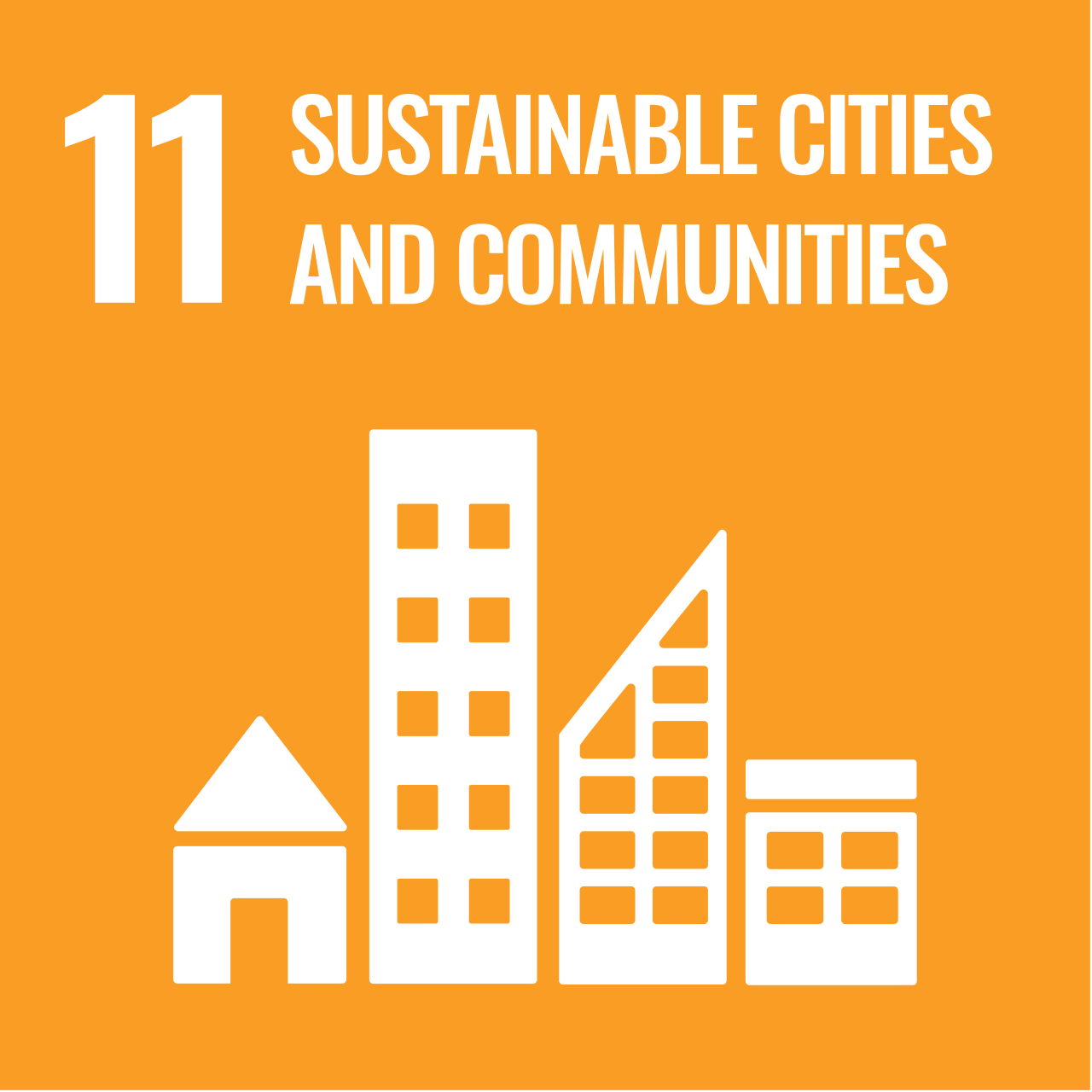 SDG 11 Sustainable Cities and Communities icon reflecting European cultural exchange through the Music Unites Us concerts hosted in Mainz with international student ensembles
